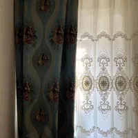 پرده توری همراه والان ترک