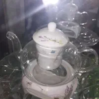قوری وارمری چینی پیرکس مخصوص انواع دمنوش