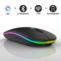 موس بی سیم و شارژی RGB مدل W10 برند HP