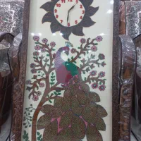 پته ساعت قاب گرفته|صنایع دستی و سایر لوازم تزئینی|سیرجان, |دیوار