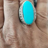 انگشتر فیروزه نیشابور عجمی سنگ چاه کارشناسی شده