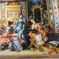 تابلو فرش دستباف شاعر جوان ابعاد 190در130|تابلو فرش|قم, انسجام|دیوار