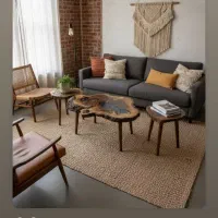 ست عسلی و آینه چوب های گردو و کلاسیک