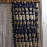 پرده و تور ترک همراه با کتیبه|پرده، رانر، رومیزی|شاهین‌شهر, خانه کارگر|دیوار