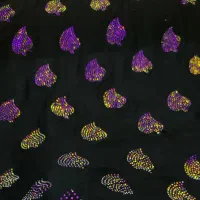 حریر زمینه مشکی با طرح های روز و خوشکل|لباس|کامیاران, |دیوار