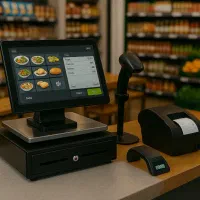 پک کامل اچ پی صندوق فروشگاهی بارکدخوان