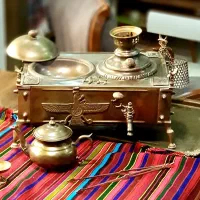 مجموعه منقل سماوری و قوری|کلکسیون اشیاء عتیقه|کرمانشاه, |دیوار