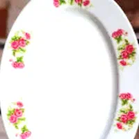 ۳عدد میوه خوری ۲عدد  دیس بیضی شکل گل سرخی قدیمی|ظروف سرو و پذیرایی|تهران, ائمه اطهار|دیوار