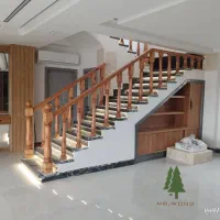 تولید،فروش و اجرای نرده و کف پله چوبی بصورت اقساطی