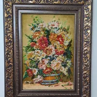 تابلو فرش دستبافت چله ابریشم|تابلو فرش|اندیشه, اندیشه فاز ۲|دیوار