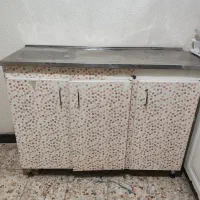 میز استیل دو عدد|میز و صندلی غذاخوری|بومهن, |دیوار