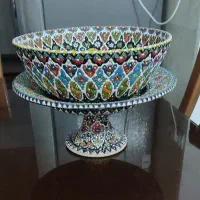 کاسه ودیس مینا کاری همدان