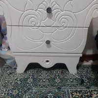 تخت خواب نوجوان دخترانه  رنگ سفید با تاج صورتی|تخت و سرویس خواب|رودهن, |دیوار