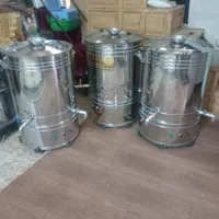سماور گازی استیل بزرگ مسجدی هیئتی