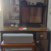 میز تحریر و کتابخونه تمام ام دی اف