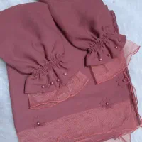 فروش فوق العاده ست روسری و ساقدست کرپ حریر|لباس|سرپل ذهاب, |دیوار