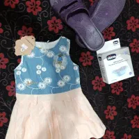 سارافون عروسکی مدل دخترانه دمپایی توری وان نوزاد