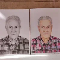 نقاشی چهره|تابلو، نقاشی، عکس|رشت, استادسرا|دیوار