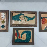 تابلو سفالی نقش برجسته