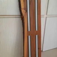 لوستر سقفی با چوب طبیعی