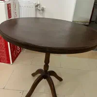 میز خاطره چوبی رنگ فندوقی