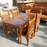 تخت سنتی مبلمان گره چینی چوب روسی (دکور شب یلدا)|مبلمان خانگی و میز عسلی|رشت, لاکان|دیوار