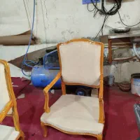 مبل فرانسوی 7 نفره با چوب راش|مبلمان خانگی و میز عسلی|وحیدیه, |دیوار