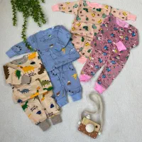 ست بلوز شلوار تو کرکی گرم بچگانه نوزادی بچگونه|کفش و لباس بچه|مشهد, گلشور|دیوار