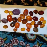 نگین عقیق یمنی فیروزه نیشابوری توپاز یاقوت و...