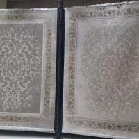 فرش صدف فیلی نقره‌ای ایی درطرح جدید ۱۲۰۰وینتیج