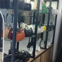 استند طبقاتی فلز و چوب