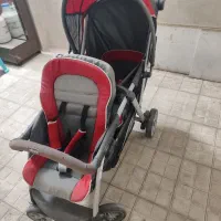 کالسکه چیکو اصل خارجی دوقلو|کالسکه و لوازم جانبی|مشهد, تلگرد|دیوار