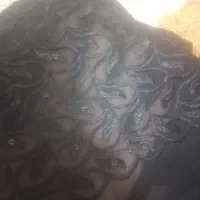 دو قواره پارچه چادری مشکی طرح دار خارجی|لباس|بروجرد, |دیوار