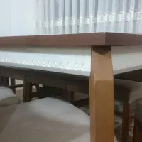 میز ناهارخوری ۸نفره|میز و صندلی غذاخوری|بندر انزلی, سامانسر|دیوار