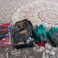 ۵جفت دستکش لاستیکی و۹جفت پارچه ای