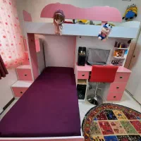 مجموعه تخت و کمد. تخت دوطبقه|تخت و سرویس خواب|تهران, افسریه شمالی|دیوار