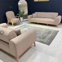 سرویس چوبی کامل نواصلااستفاده نشده نو نایلونش روشه|تخت و سرویس خواب|هشتگرد, هشتگرد قدیم|دیوار