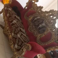 مبل ۳ نفره سلطنتی ورق طلا|مبلمان خانگی و میز عسلی|محمدشهر, همایون ویلا|دیوار