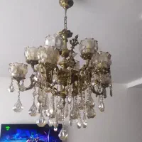 لوستر برنزاصل ۶ شاخه ۱۲ شعله