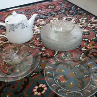 بشقاب میوه خوری وقوری همش ۲۵۰ت|ظروف سرو و پذیرایی|تهران, خرمشهر|دیوار