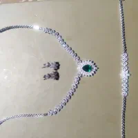 ست رادیوم به همراه النگو نقره آبکاری طلا با عیار