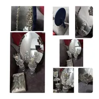 آینه و شمعدون طرح نقره