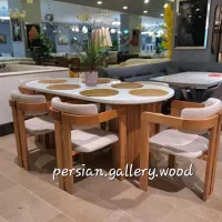 میز نهار خوری میز نهارخوری با صندلی نیلی مرینوس