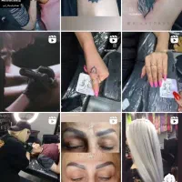 مدل تاتوصورت بدن و بافتمو و هاشور ابرو و کاشت ناخن|خدمات آرایشگری و زیبایی|کرج, حسین‌آباد|دیوار