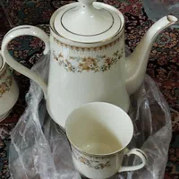 سرویس چایخوری چینی قدیمی و میوه خوری کریستال|ظروف سرو و پذیرایی|اصفهان, احمدآباد|دیوار