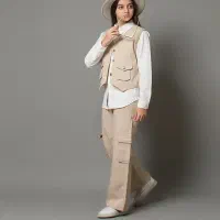 ست سه تیکه کتان|کفش و لباس بچه|گنبد کاووس, |دیوار