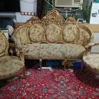 مبل چوبی شش نفره|مبلمان خانگی و میز عسلی|شوشتر, |دیوار