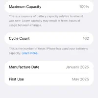 Iphon 16 pro max 512 zaa batt 100