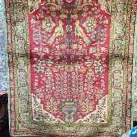 قالیچه دستباف تمام ابریشم دو رو و تم رو|فرش|مشهد, هنرستان|دیوار