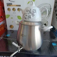 کتری قوری کی تی استیل شیردار کف چدن با قوری|قوری، کتری، قهوه‌ساز دستی|قم, علی آباد سعدگان|دیوار